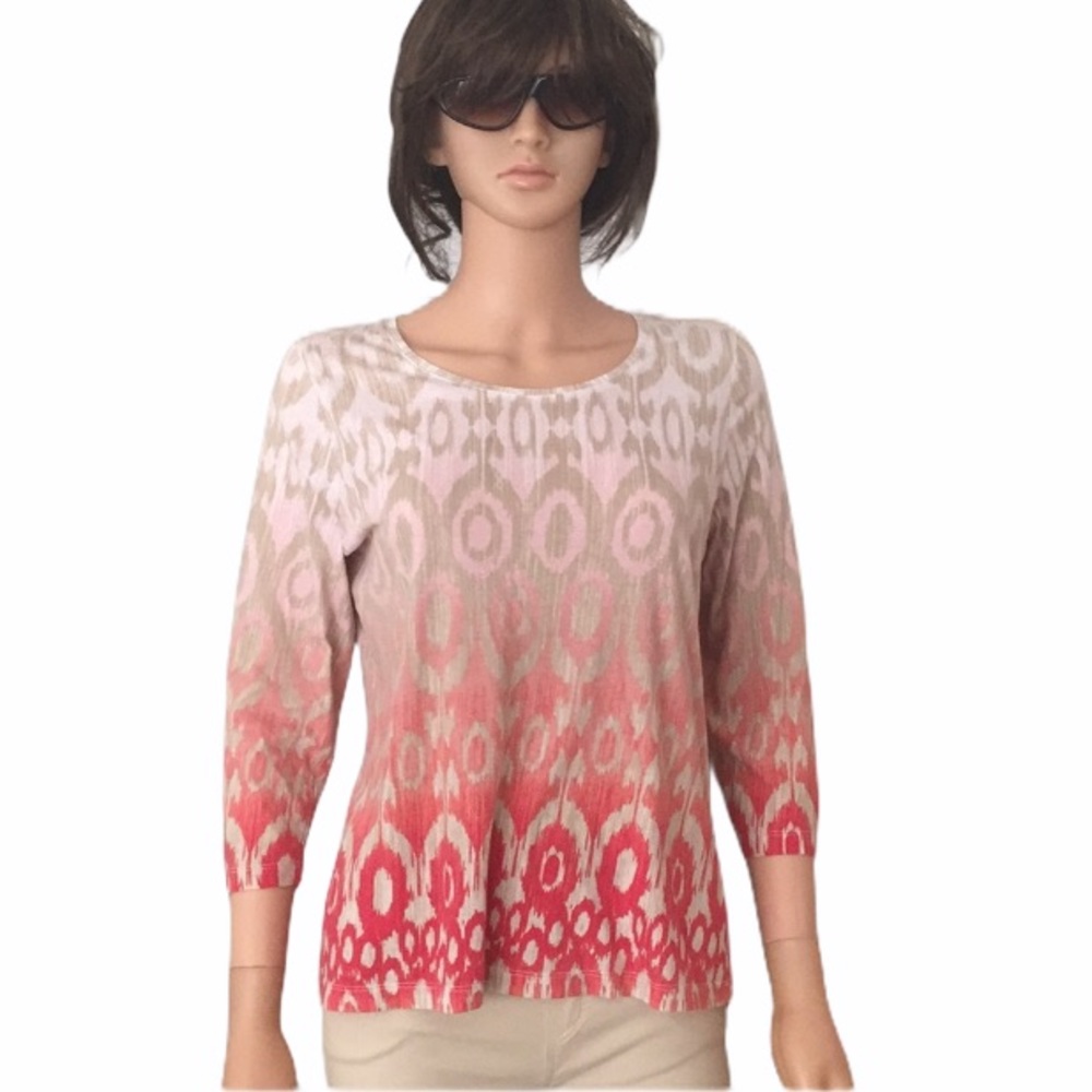 Chico’s pattern cotton top - Picture 7 of 7
